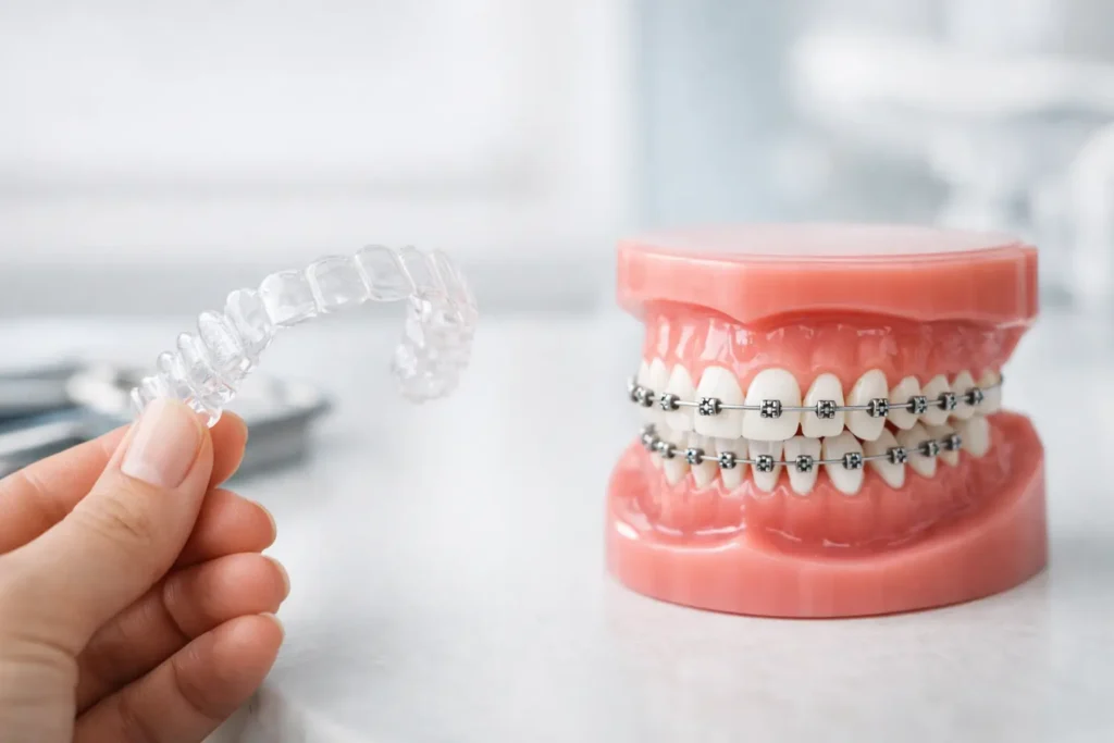 Ortodoncia invisible vs brackets tradicionales