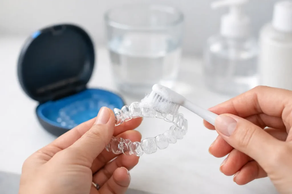 Cómo limpiar alineadores transparentes bien